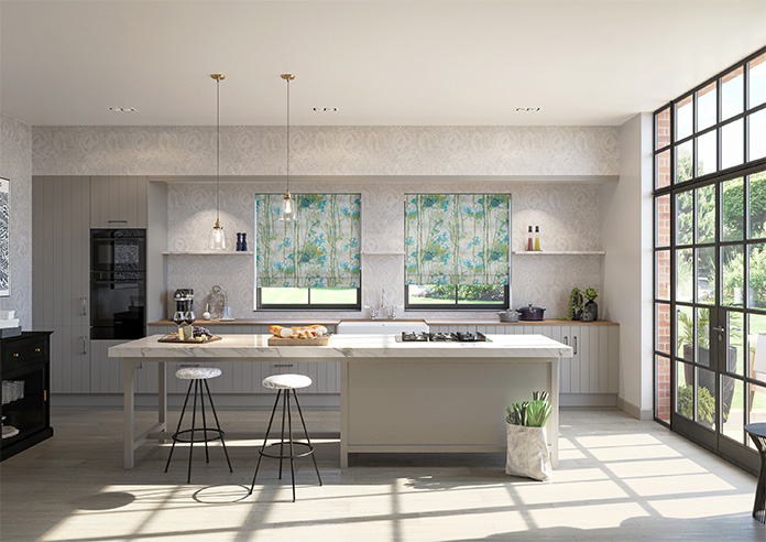 Silver Birch, Larkspur - Roman Blind - Image 8